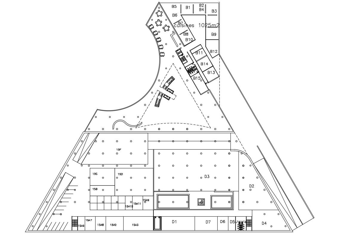 Download Free Commercial Building DWG File