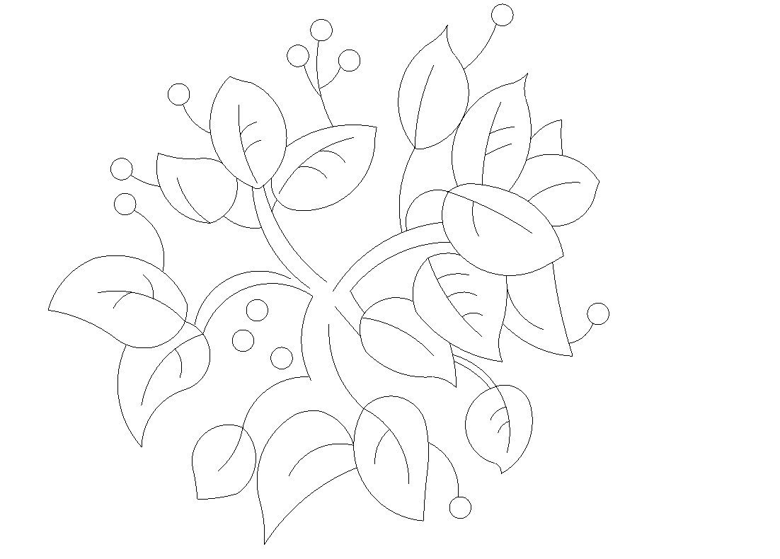 Download Free DWG File Plant Leaf CAD Blocks