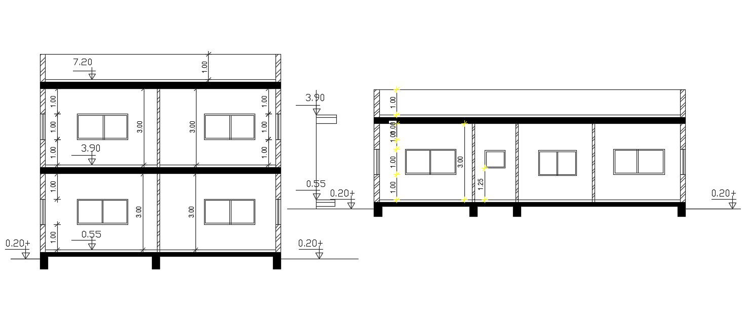 Download Free Home Section Drawing DWG File