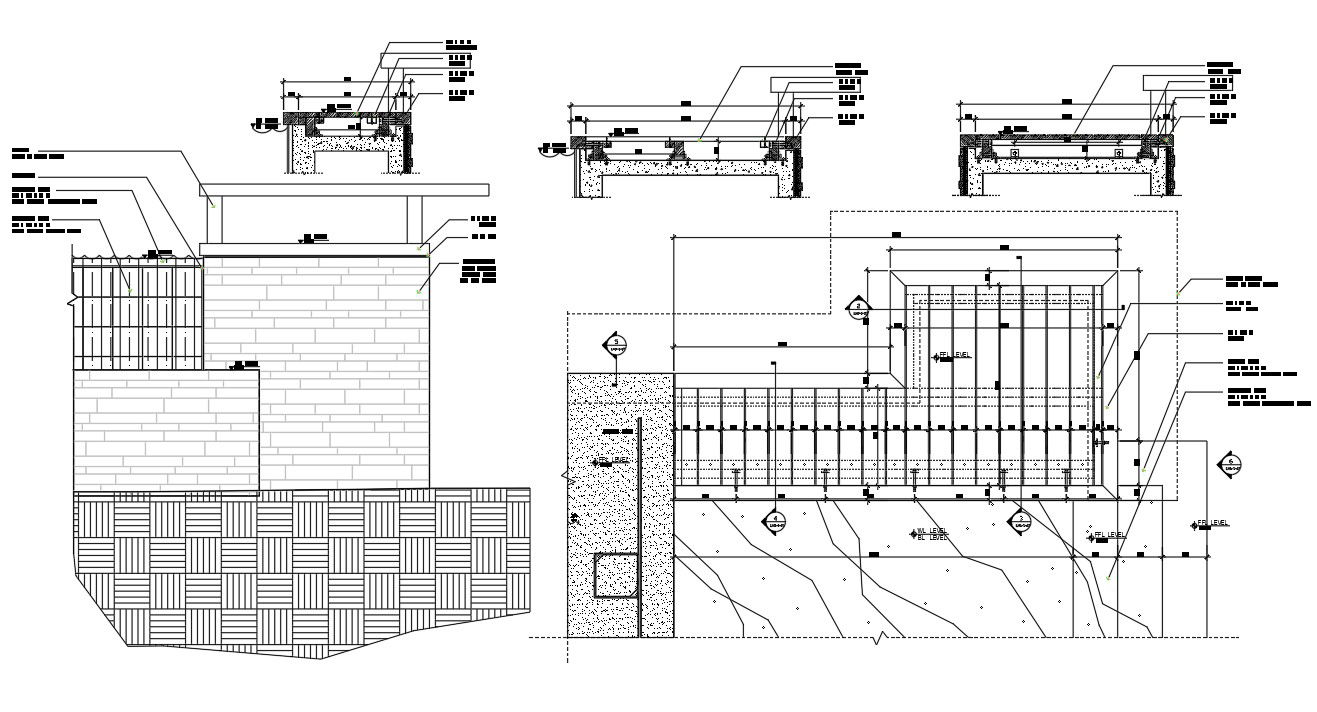 Download Free Wood Deck Details In DWG File