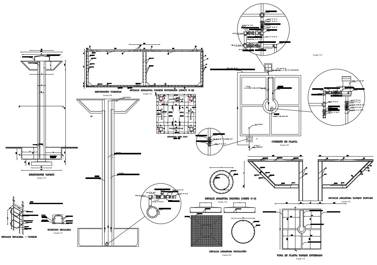 Download Free industrial Burns Tank Plant AutoCAD Drawing