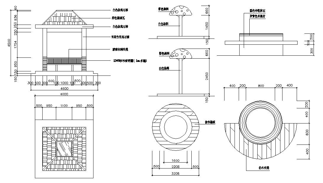 Download Gazebo Roof Plans AutoCAD File