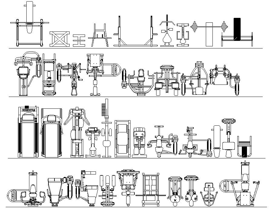 Download Gym equipment CAD file