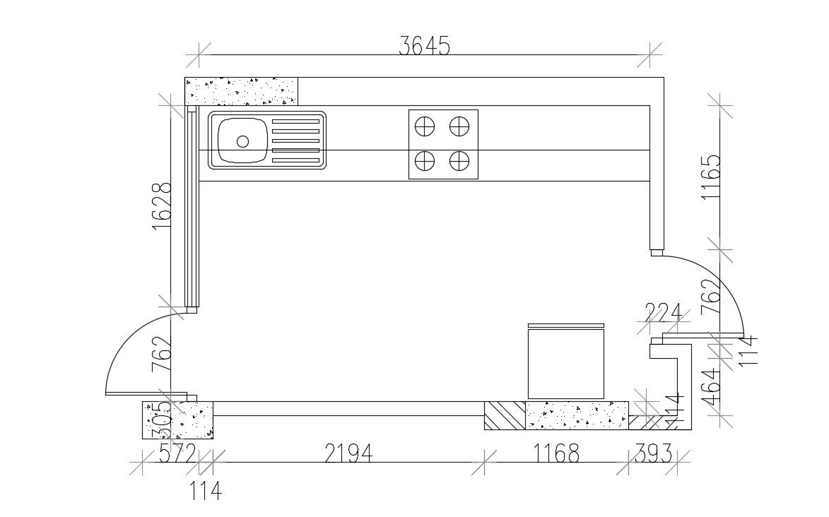 Download Kitchen Floor Plan Design