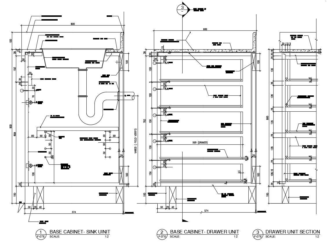 Download Kitchen Sink Fixing Drawing AutoCAD File