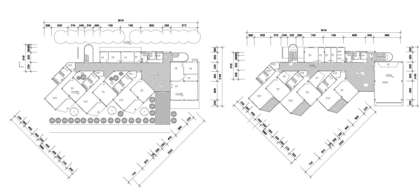 Download Modern Plan Of Commercial Building AutoCAD File