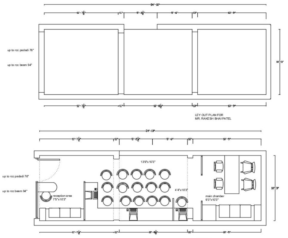 Download Office Furniture Layout plan AutoCAD Drawing