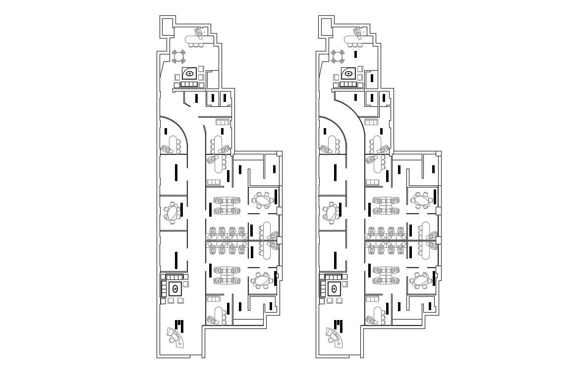 Download Office plan Layout AutoCAD 2d Drawing