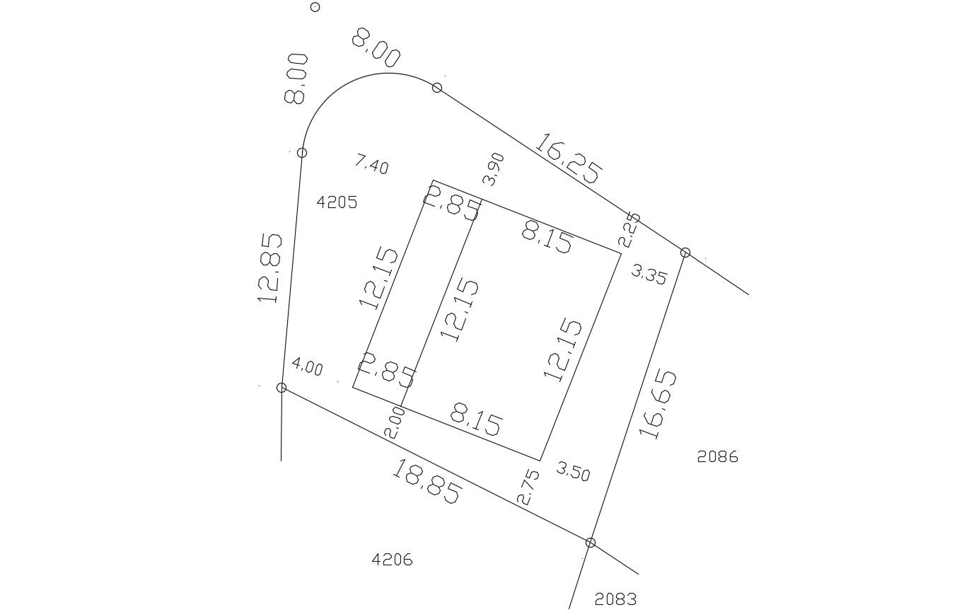 Download Plot Layout And Dimension Plan DWG File 