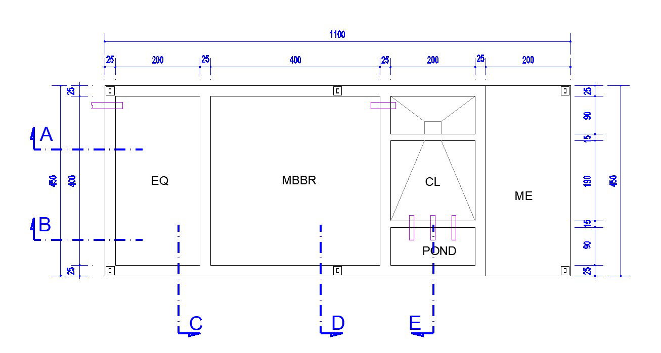 Download Pond Water Filtration System Plan AutoCAD File