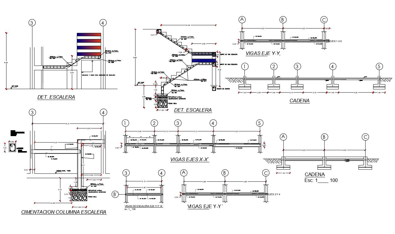 Download RCC Framed Structure Design AutoCAD File