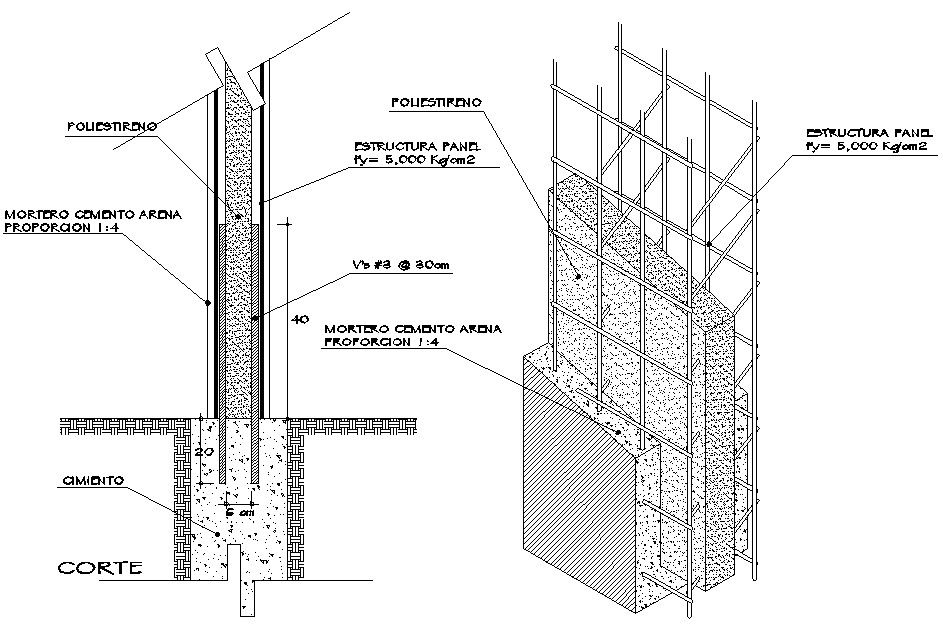 Download Reinforced Structure CAD Drawing