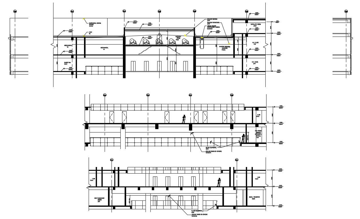 Download Section Plan Of Building AutoCAD File Free