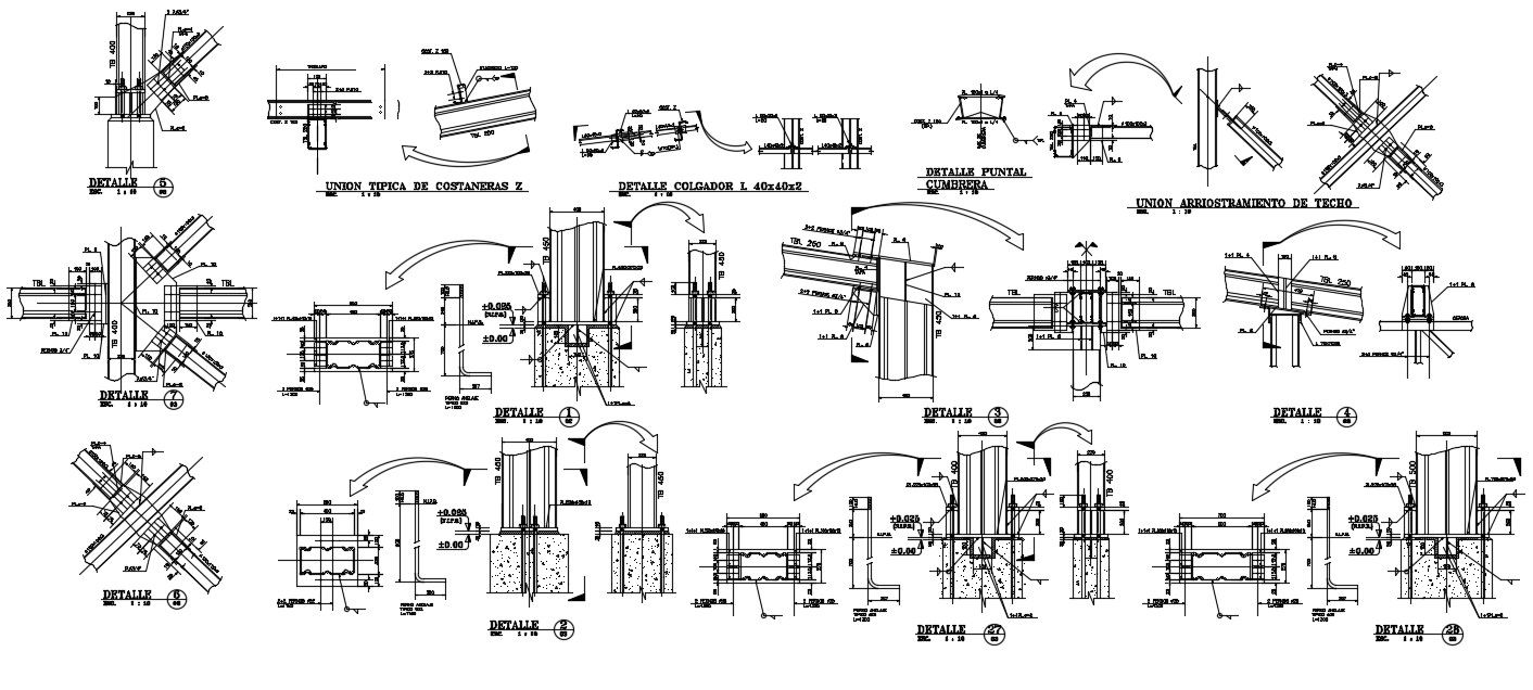Download Steel Structure AutoCAD drawing