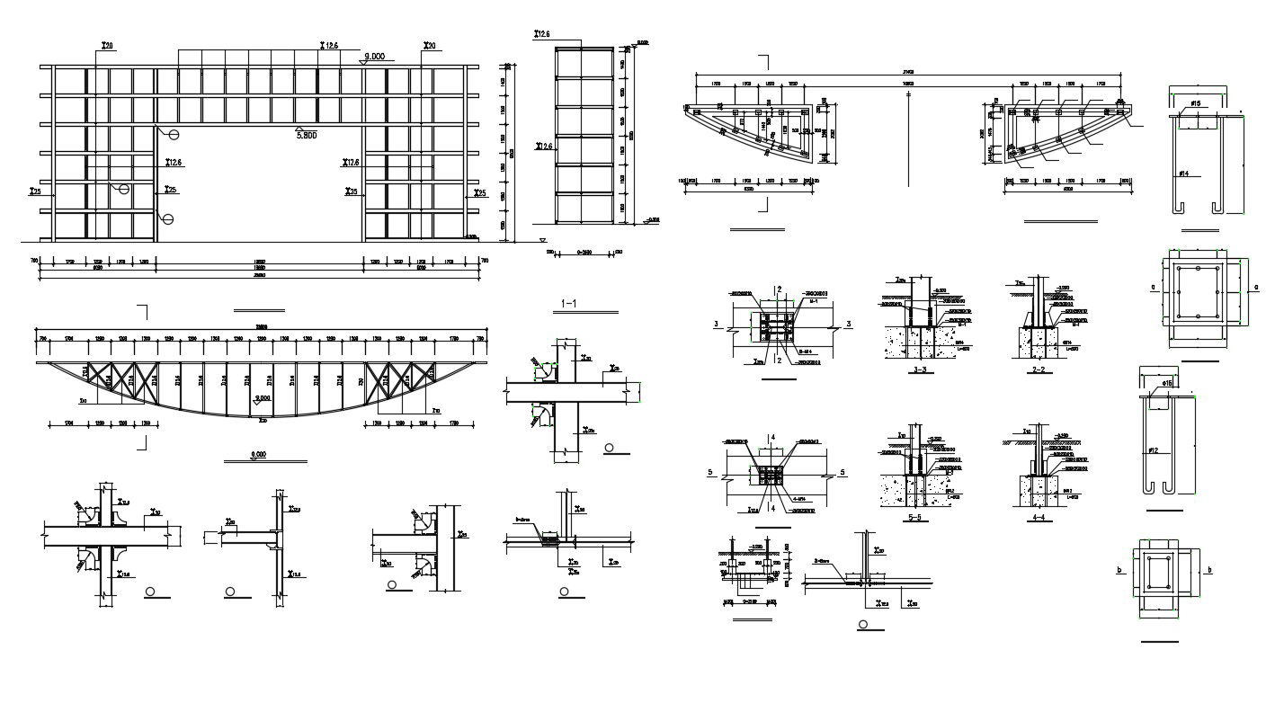 Download The Beam Reinforcement Drawing AutoCAD File