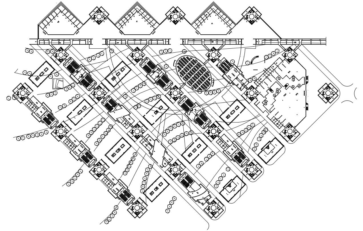 Download The Commercial Building Planning AutoCAD File Free