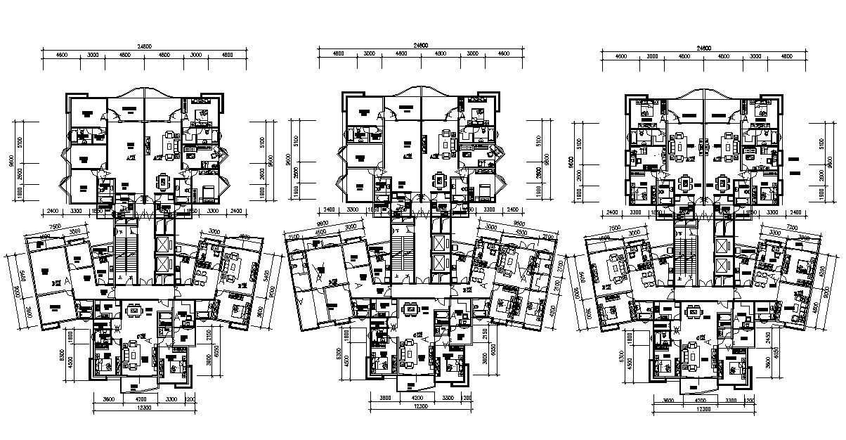 Download The Modern Apartment Design With Working Drawing AutoCAD File