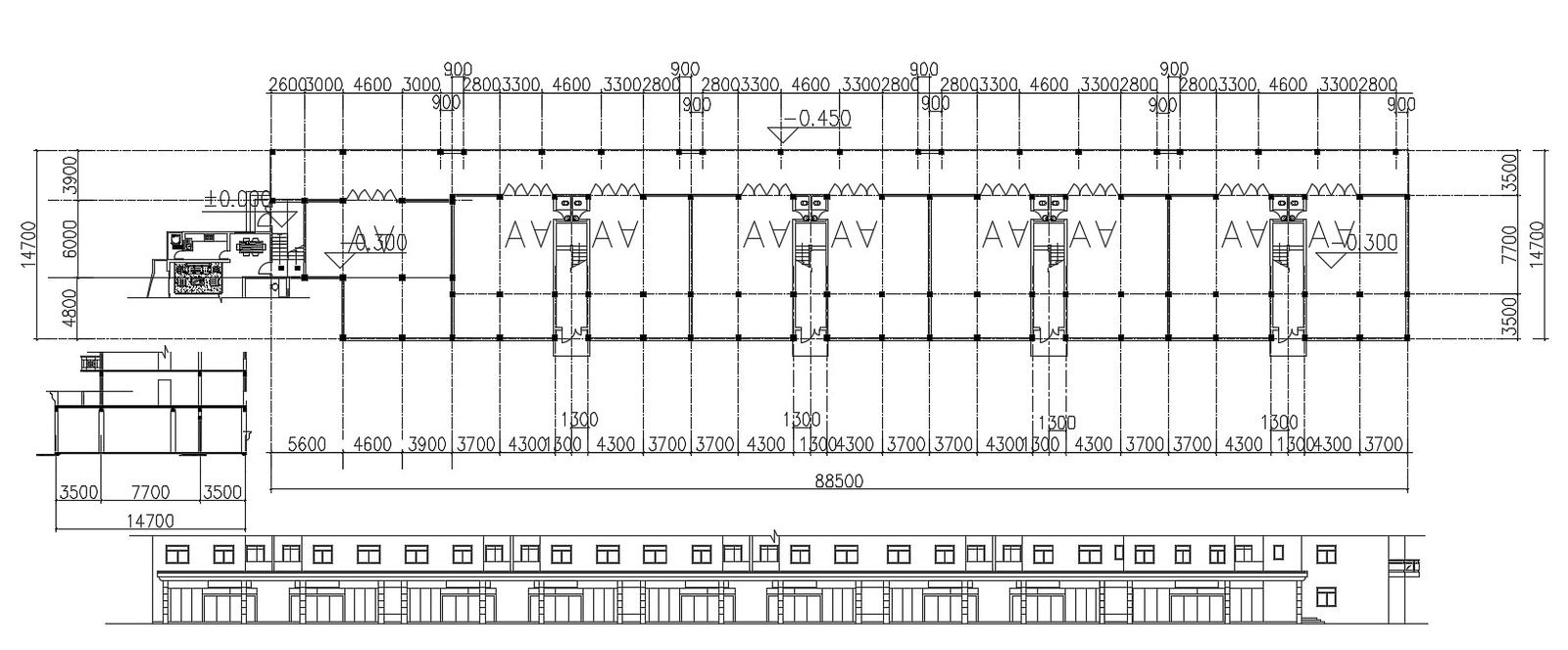 Download The Planning Of Dormitory With Elevation AutoCAD File