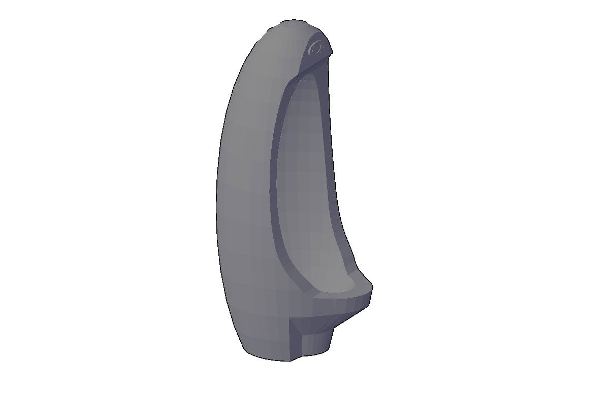 Download Urinal 3D Model With Rendered In 3D MAX File