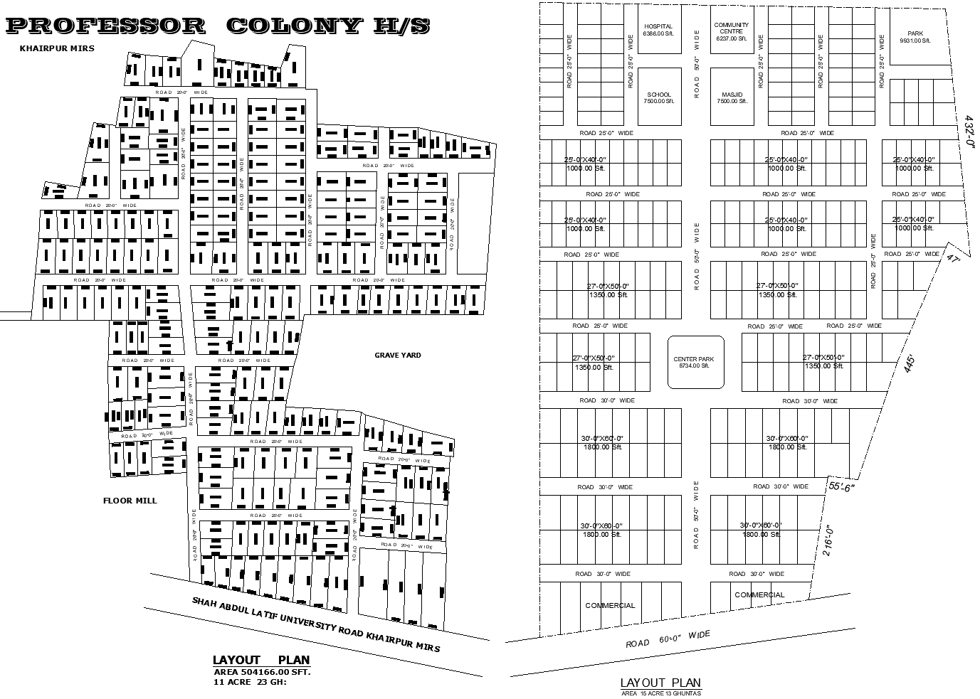 Residential Plotting Scheme Layout Design DWG | Cadbull