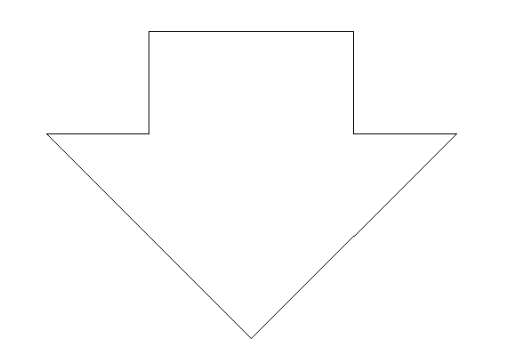 Downward symbol detailing dwg file