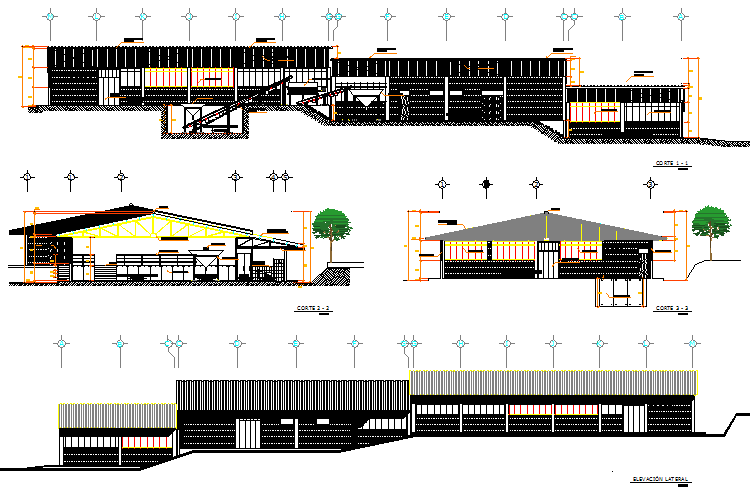 Draft fertilizers processing plant plan detail dwg file