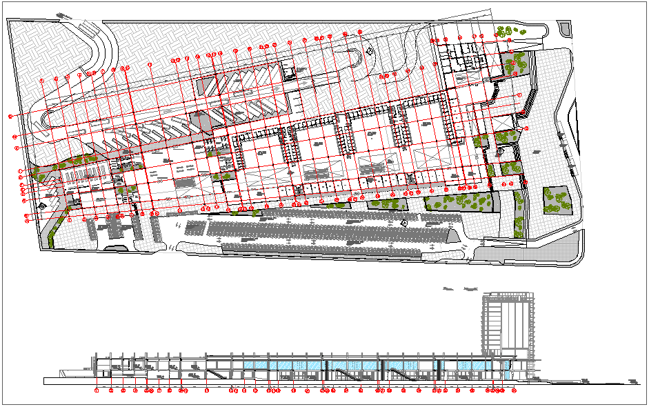 Draft of hotel building