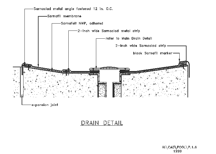 Drain detail drawing