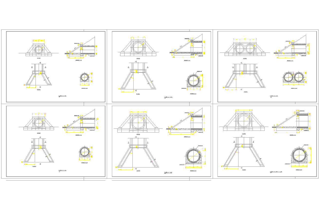 Drainage detail in autocad files