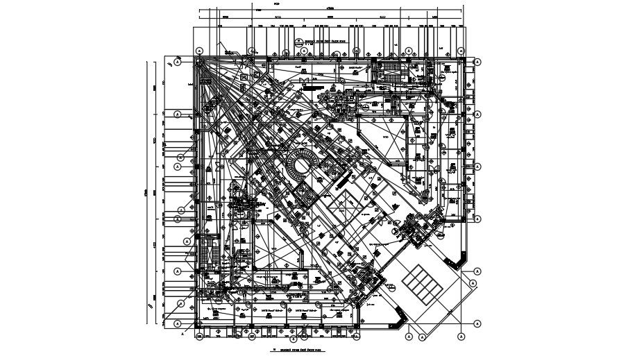 Drainage piping first floor plan.