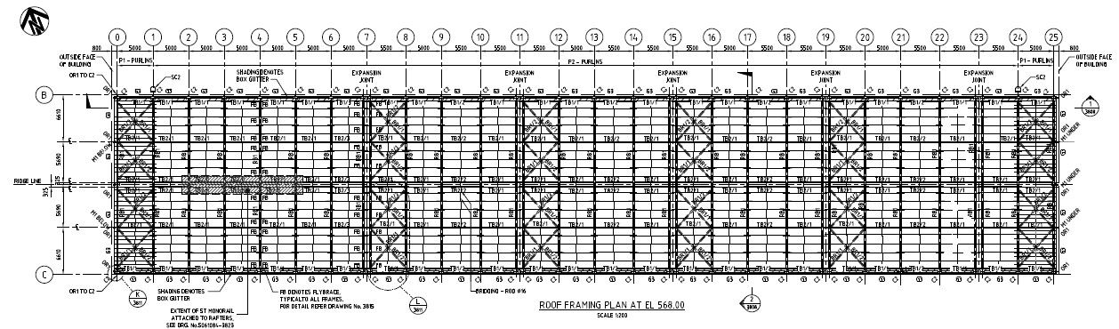 Drawing Of Roof Framing Plan PDF File