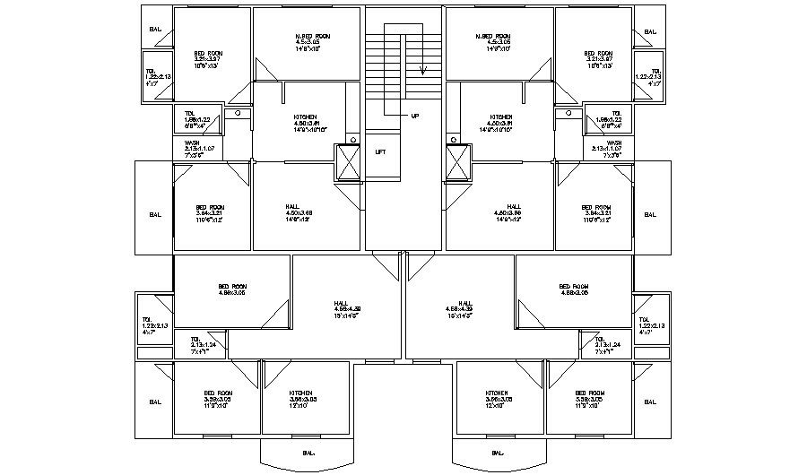 House Plan Design Drawing  In AutoCAD File