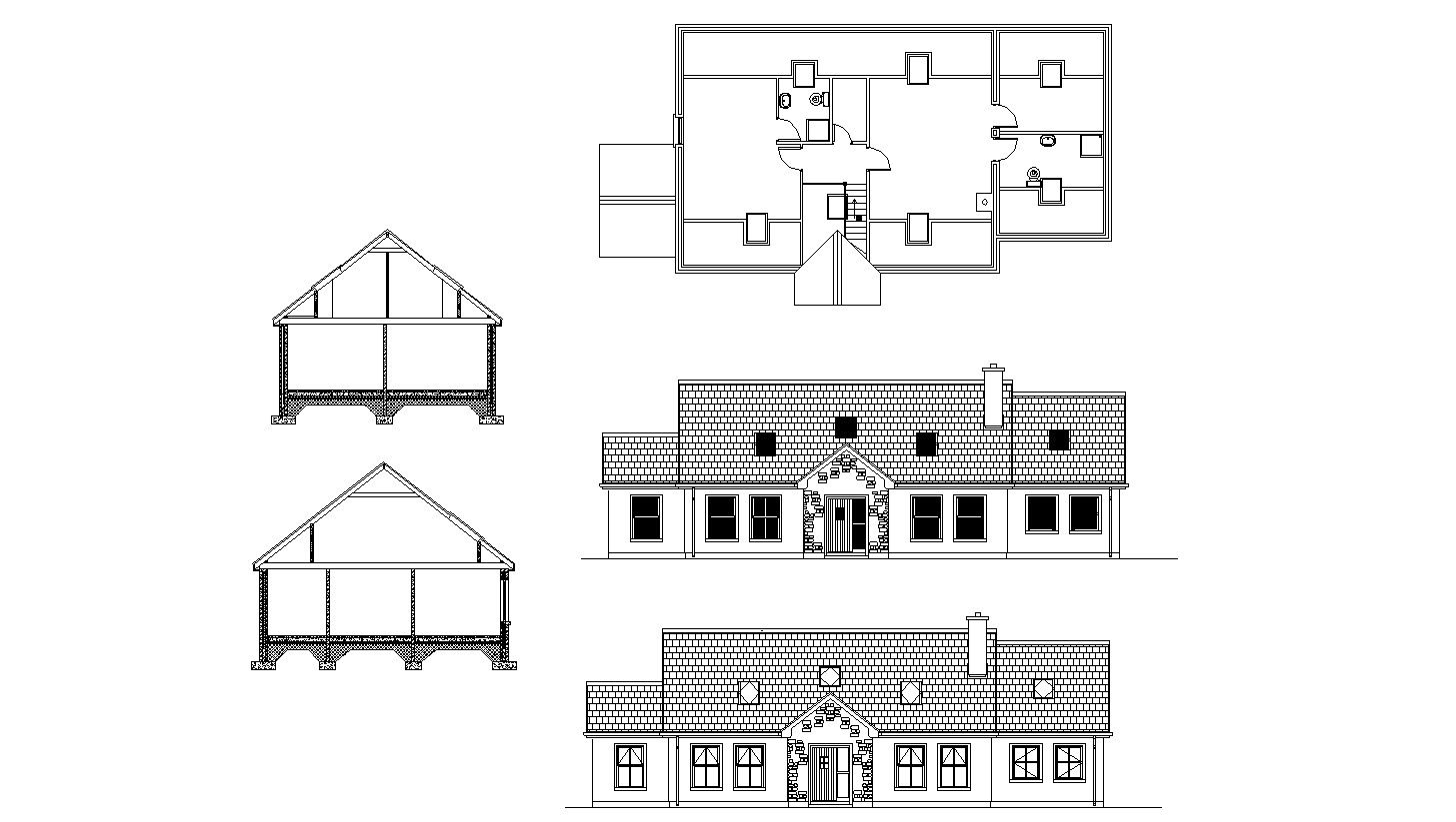 Download Free House Drawing In AutoCAD File