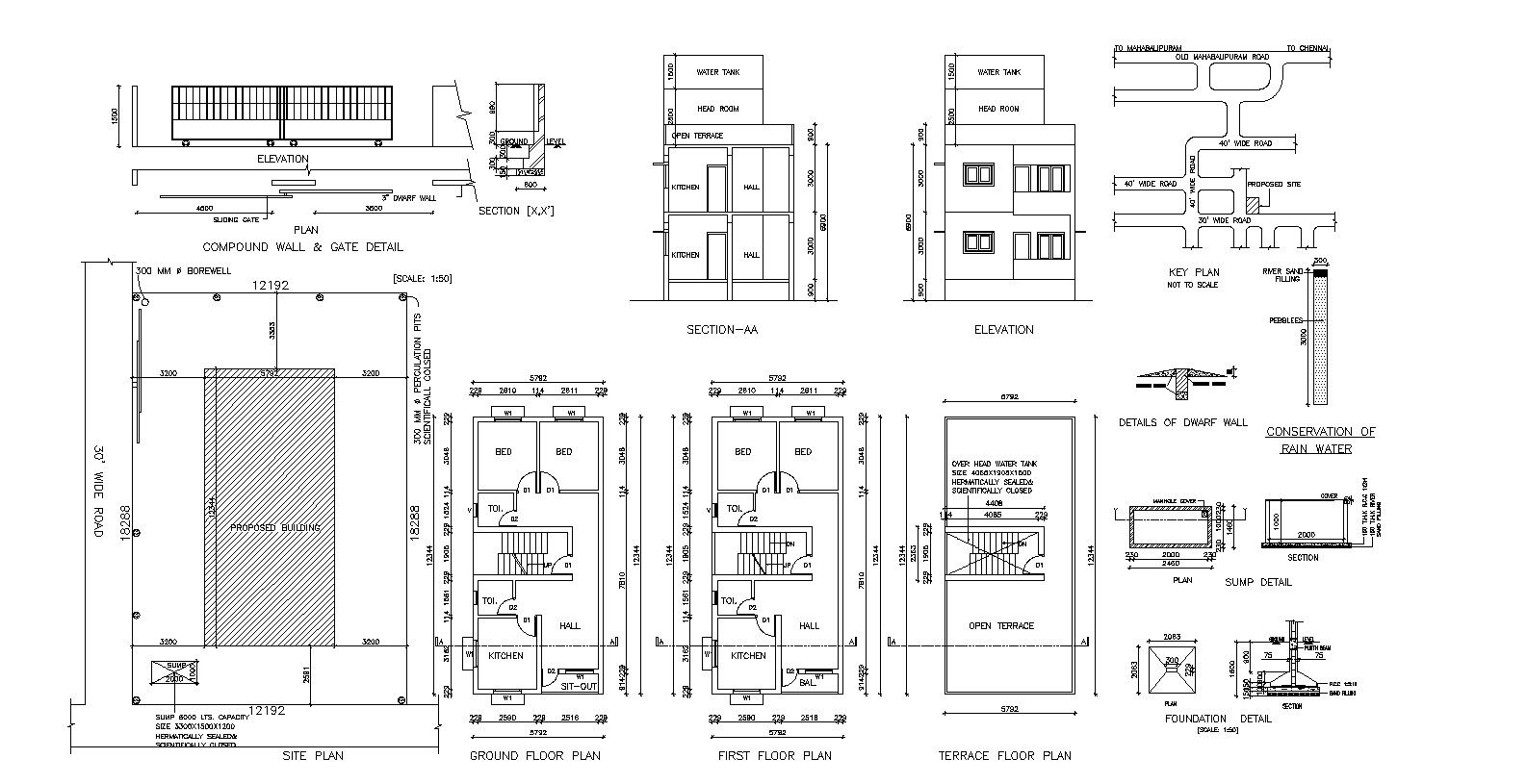 Modern Home Plan In AutoCAD File