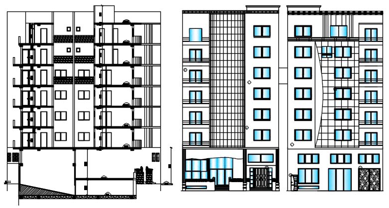 Apartment Floor Plan Design In AutoCAD File