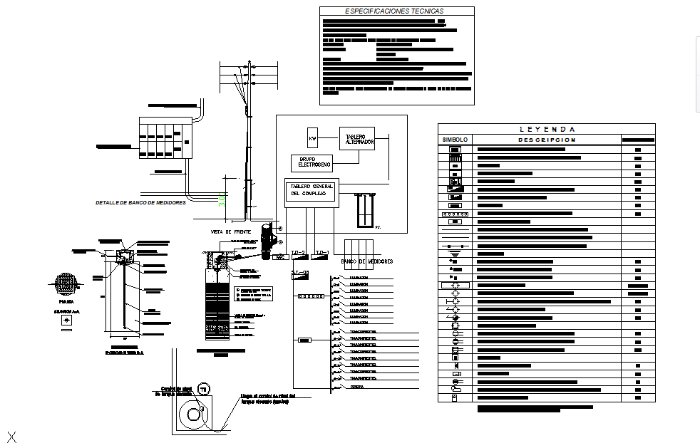 Drawing of construction detail.