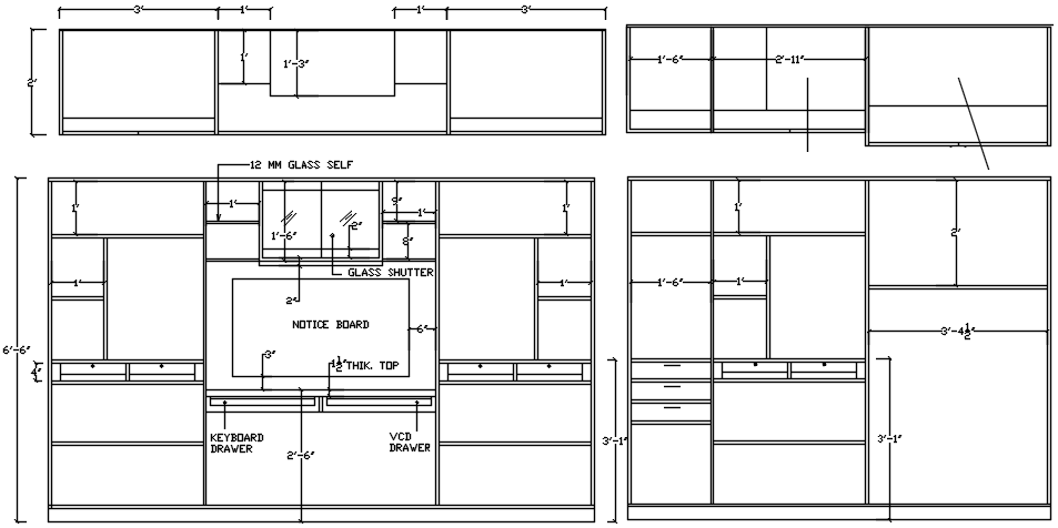 Furniture Drawing In DWG File
