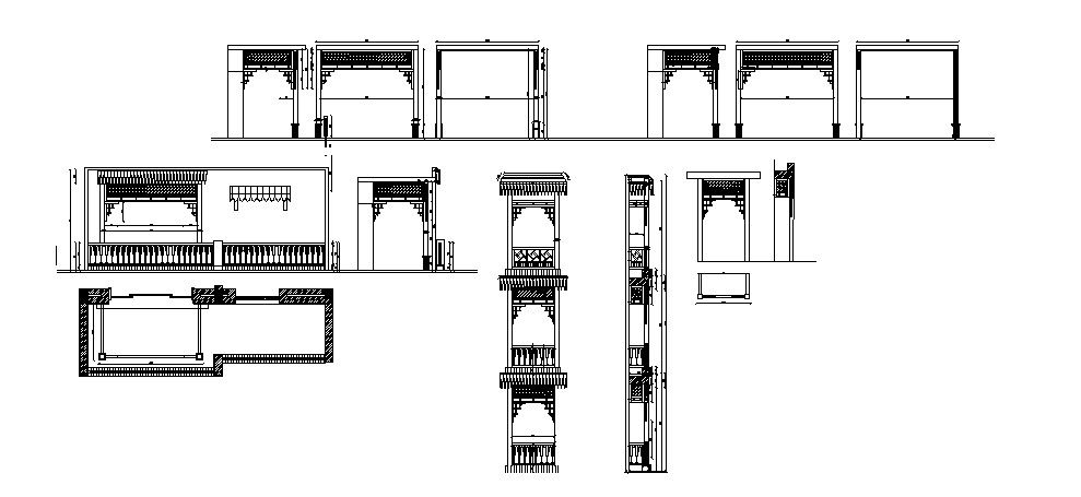 Drawing of gate design in autocad