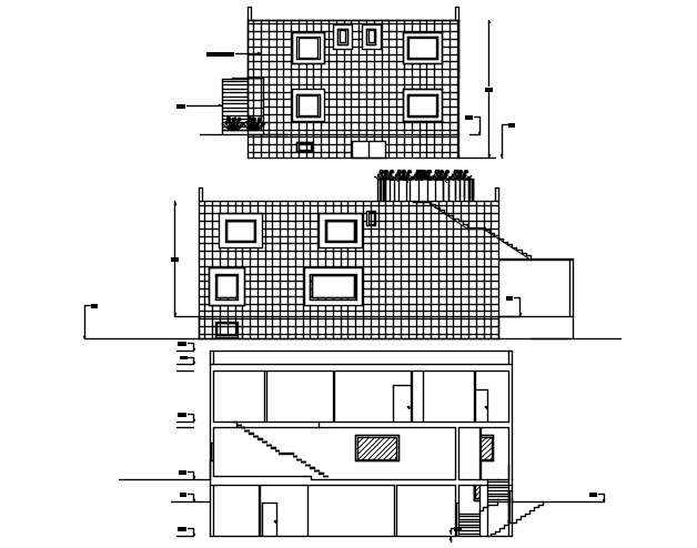 2 Storey Bungalow Plan In AutoCAD File