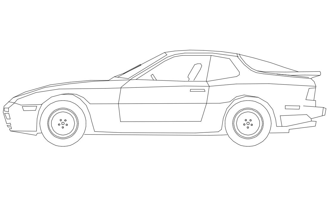 Drawing of the car 