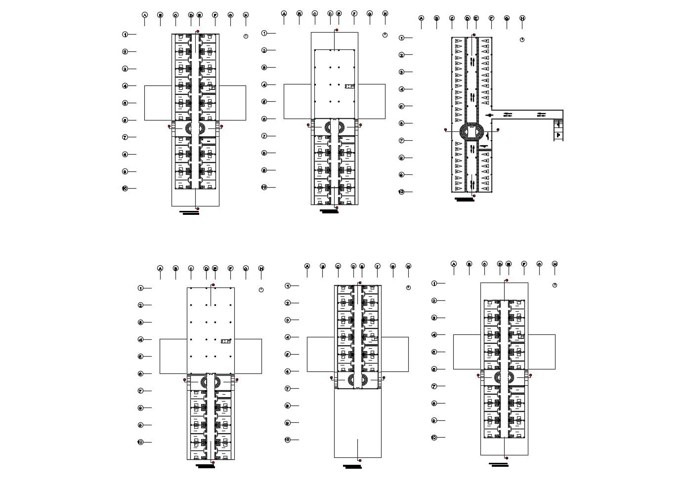 Drawing of the hotel building in AutoCAD