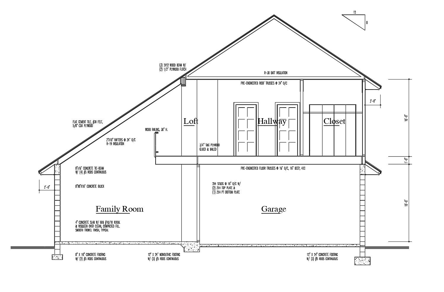 Drawing of the house plan with detail dimension in AutoCAD