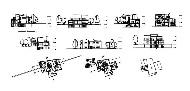 House drawing  in DWG file