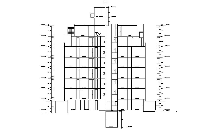 Building Drawing In AutoCAD File