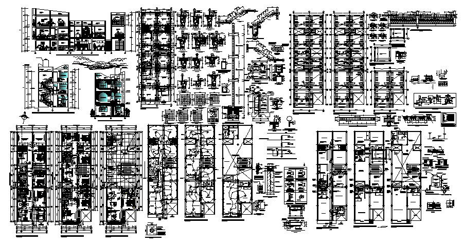 Drawing of the residential apartment in dwg file