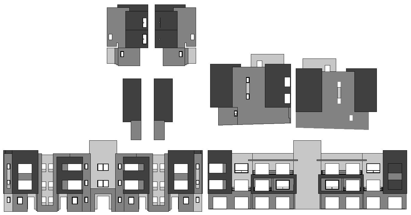 Drawing a CAD file of the apartment building elevation drawing design.Download the AutoCAD DWG file.