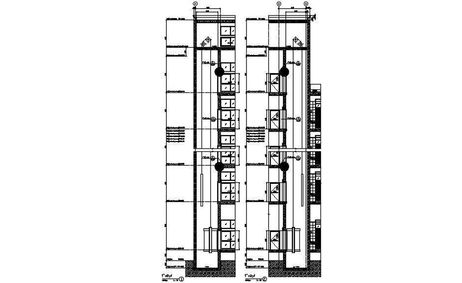 Drawing detail of the section presented in this autocad drawing file. Download this 2D autocad drawing file.