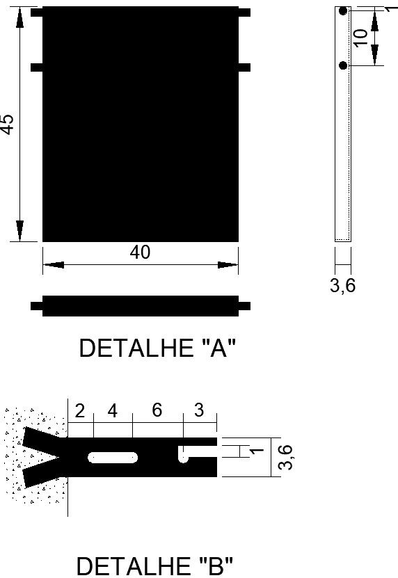 Drawing of details A & B in power supply system