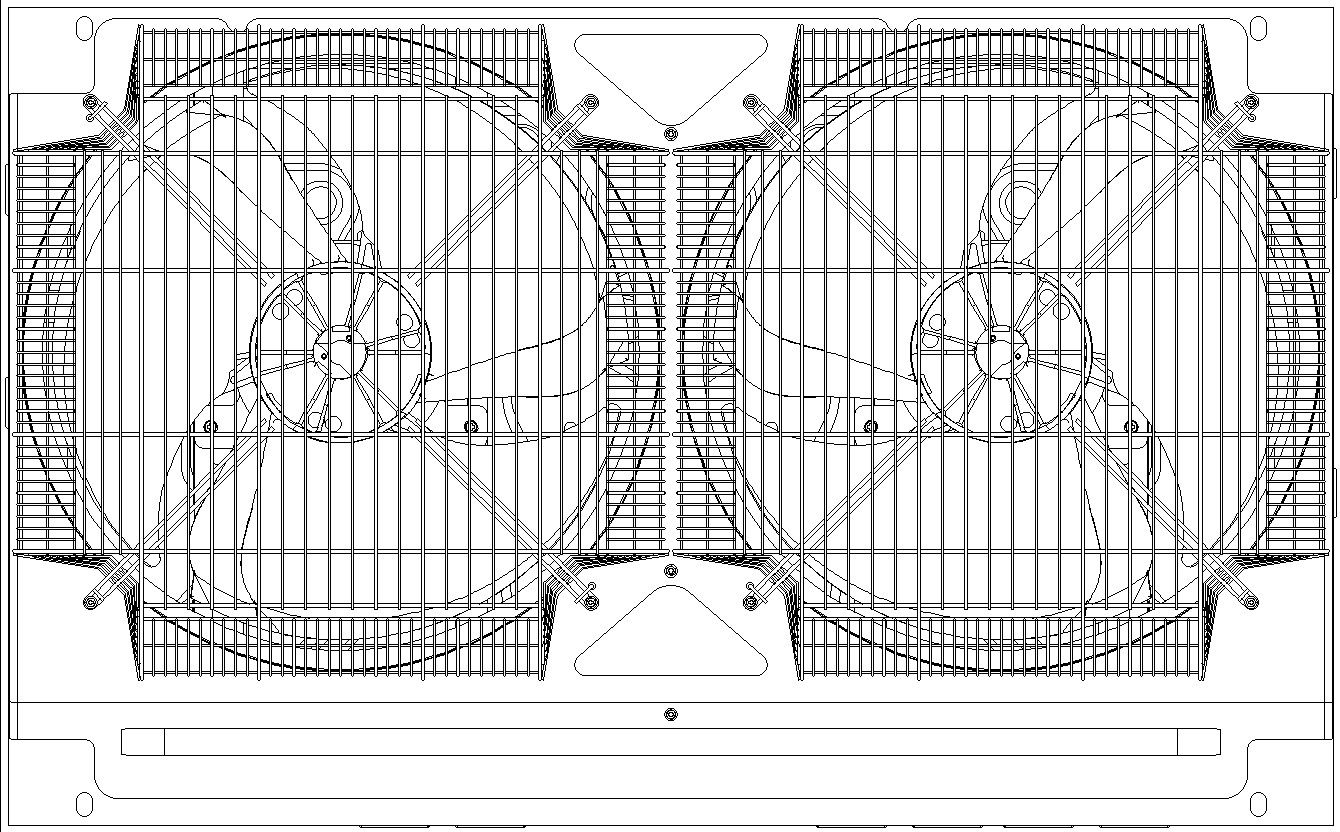 Drawing of dual compressor air conditioner
