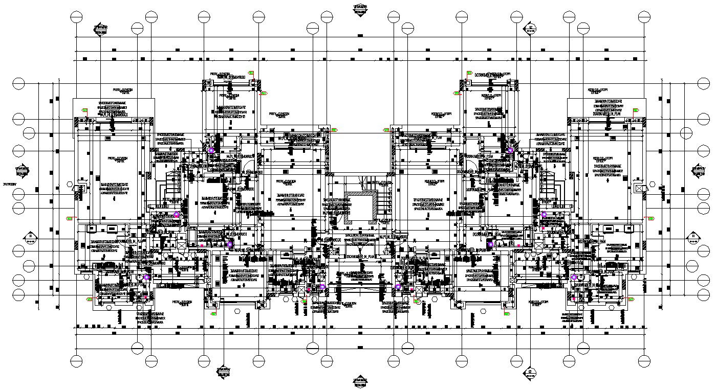 Drawing of the 2D AutoCAD file shows the details of the construction masonry work drawing. Download the AutoCAD DWG file.